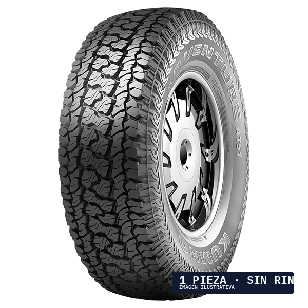 P205/60R15 KUMHO AT51 ROAD VENTURE ALL TERRAIN 91T BLK · 1 pza — llanta en Avante Miramontes, Coyoacán, CDMX