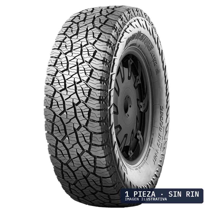 P265/75R16 KUMHO AT52 ROAD VENTURE ALL TERRAIN 116T BLK · 1 pza — llanta en Avante Miramontes, Coyoacán, CDMX