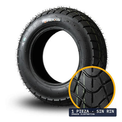 120/90-10 PRAXIS EY061 71L TL · 1 pza — llanta en Avante Miramontes