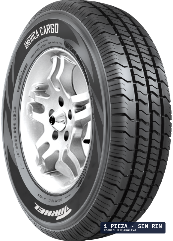 LT205/70R15 TORNEL AMERICA CARGO 106/104S BLK 8C · 1 pza — llanta en Avante Miramontes, Coyoacán, CDMX